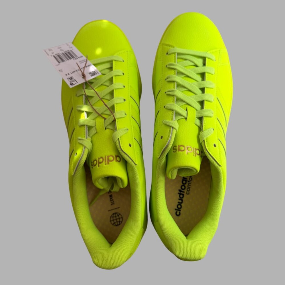 adidas Grand Court 2.0 Women's Size 11 shoes neon green NWT